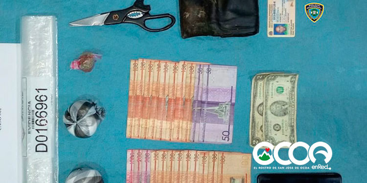 PN apresa a una persona y decomisa drogas y dinero durante allanamiento en Ocoa