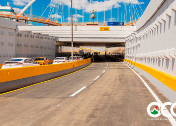 Abren  tránsito el paso a desnivel de la 27 de Febrero con Máximo Gómez, 250 millones es la inversión