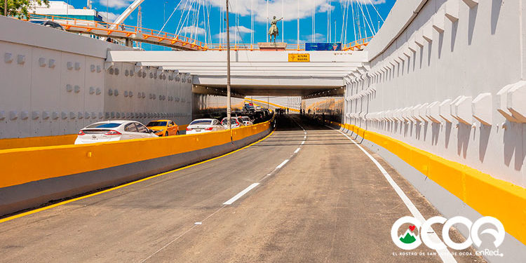 Abren  tránsito el paso a desnivel de la 27 de Febrero con Máximo Gómez, 250 millones es la inversión