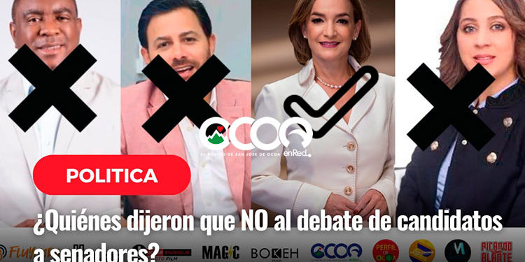 Conozca cuales candidatos al Senado rehuyeron al “Primer Debate Electoral Ocoa Decide 2024” !