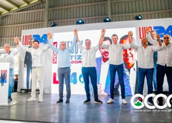 Abinader llama a ocoeños a votar masivamente 19 de mayo; recibe respaldo senador y exsenadores