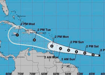 Se forma depresión tropical y se enfila hacia el territorio dominicano