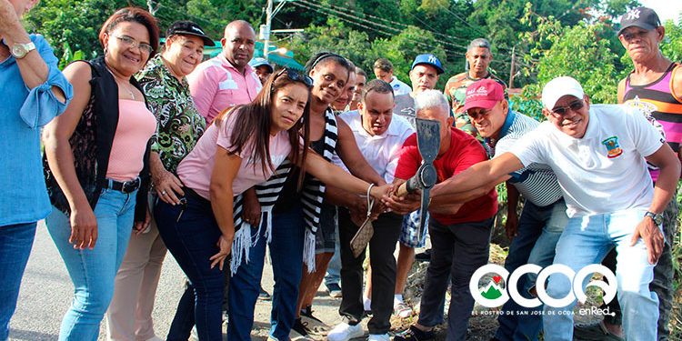 Alcaldía Ocoa  inicia construcción aceres y contenes sector San Antonio