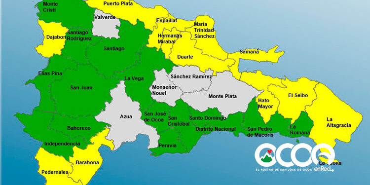 Ocoa en alerta verde, Indomet dice que seguirán las lluvias