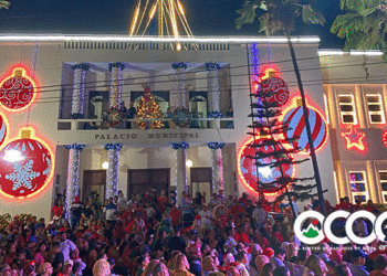 Alcalde Fernando Castillo deja abierta oficialmente la Navidad ocoeña