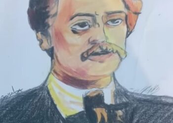 Niña ocoeña lee y pinta a Juan Pablo Duarte