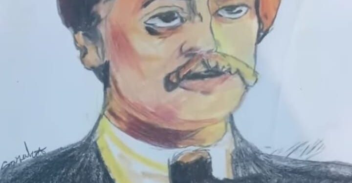 Niña ocoeña lee y pinta a Juan Pablo Duarte