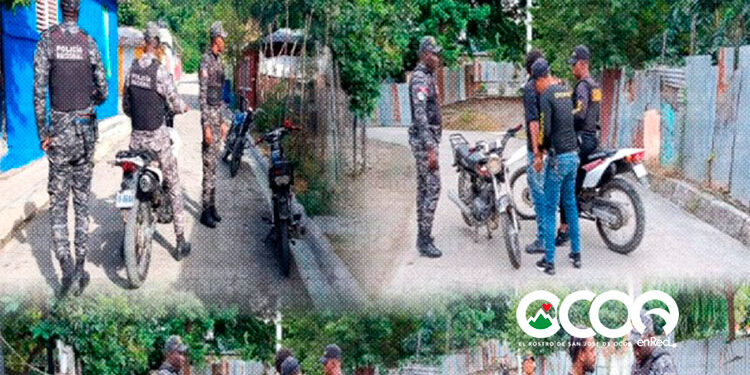 Incautan armas blancas, motocicletas y vehículos durante operativo en sectores en Ocoa