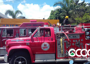 VIDEO |Incendio afectó alcancen de tienda del municipio de Ocoa
