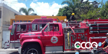 VIDEO |Incendio afectó alcancen de tienda del municipio de Ocoa