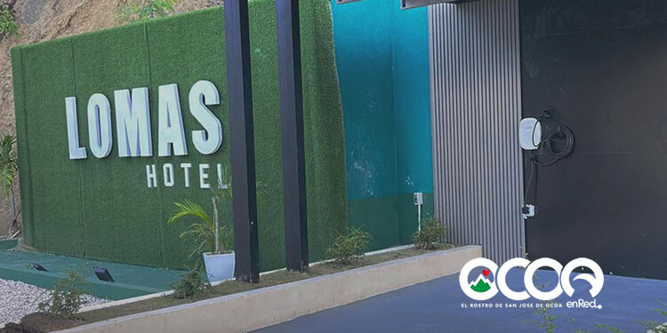 Lomas Hotel  inaugura estación carga vehículos eléctricos en Ocoa