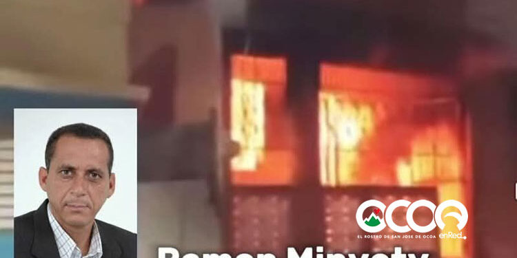 Fuego consume vivienda de periodista ocoeño en Azua