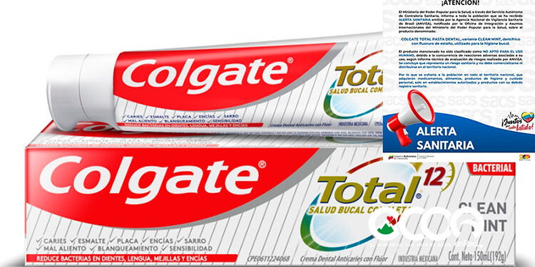 Digemaps emite alerta de seguridad por pasta dental Colgate Total Clean Mint