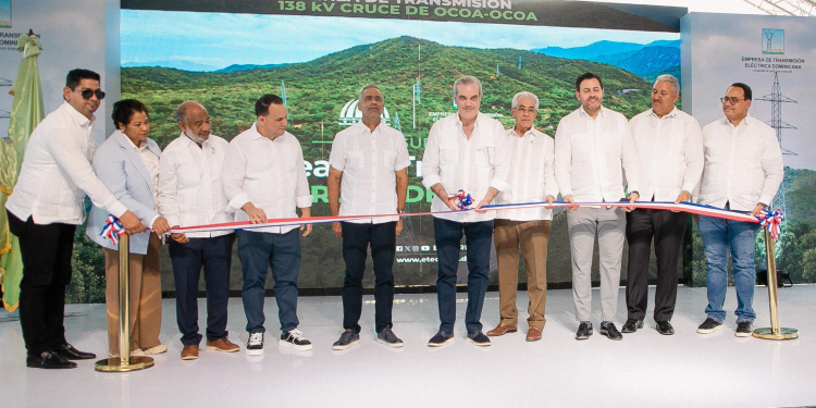 Con una inversión de unos 300 millones de pesos inauguran línea de transmisión 138 kV Cruce de Ocoa–Ocoa