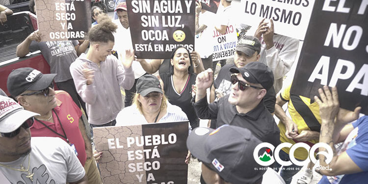 Protestas en Ocoa exigen soluciones urgentes ante apagones y escasez de agua