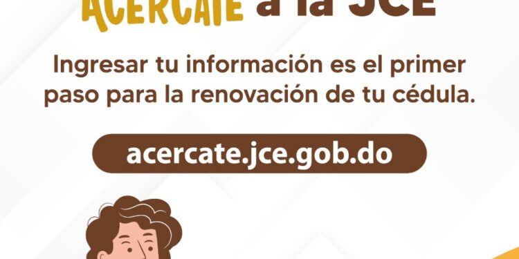 JCE habilita formulario digital “Acércate” para actualizar datos de la ciudadanía con miras a nueva cédula