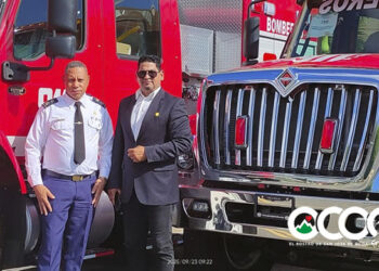 Cuerpo de Bomberos de Ocoa recibe moderno camión a través del Sistema 911