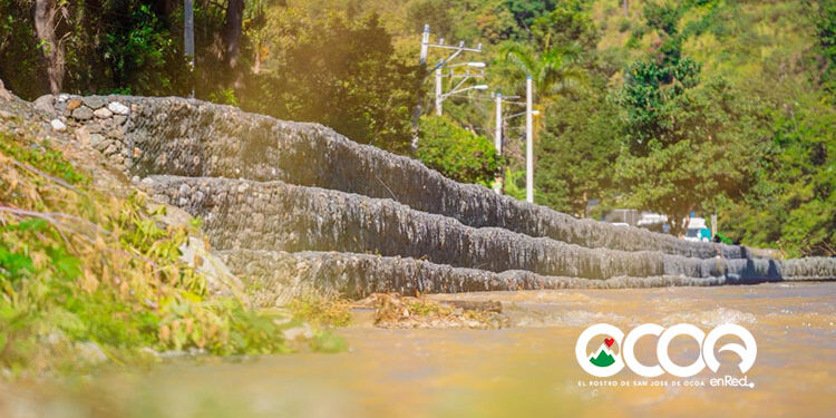 Gobierno invierte RD$219.9 millones en 2.6 kilómetros de muros de gaviones en el río Nizao, Rancho Arriba