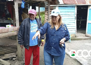 Gobernadora de Ocoa recorre zonas afectadas por lluvias y refuerza acciones preventivas