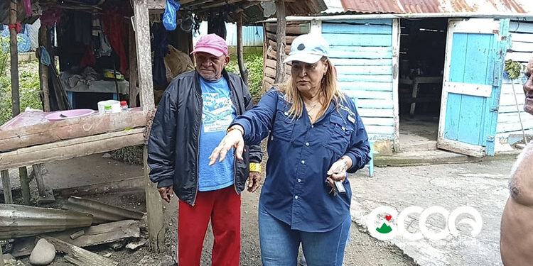 Gobernadora de Ocoa recorre zonas afectadas por lluvias y refuerza acciones preventivas