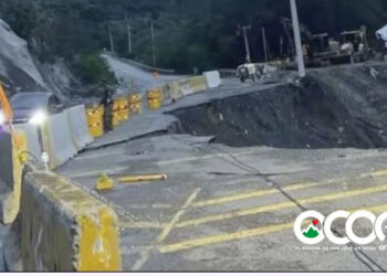 Gobernación de Ocoa llama a evitar tránsito por tramo afectado ante riesgo en la vía