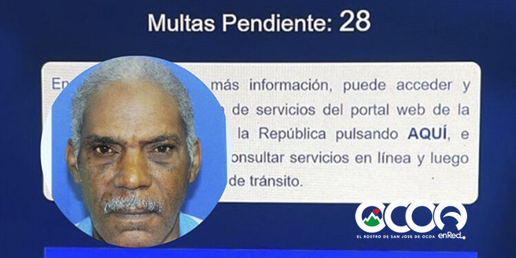 Anciano de 68 años nunca ha sido fiscalizado y aparece con 28 multas de la DIGESETT