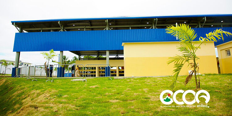 Presidente Abinader inaugura modernos techados escolares en el  Ensanche La Fe y otro en Las Palmas de Herrera