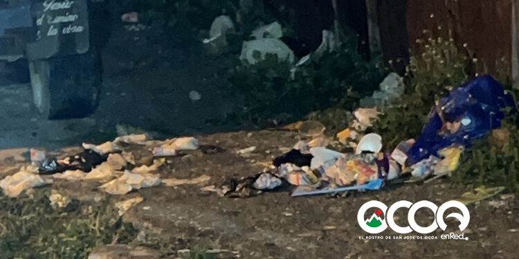 Denuncian basurero improvisado en sector Pueblo Abajo del municipio de Ocoa