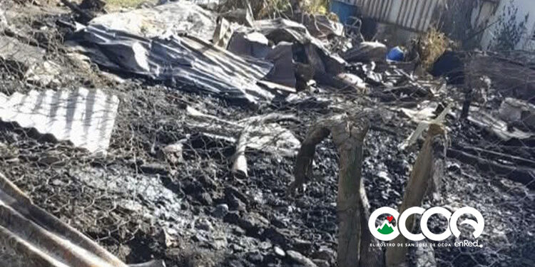 Familiares de Vinicio Soto solicitan ayuda tras incendio que destruyó su taller en Rancho Arriba