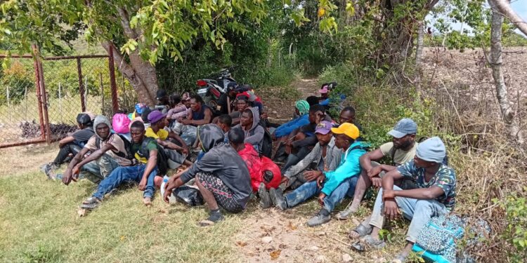 Ejército intercepta a 35 haitianos indocumentados en montañas de El Cercado