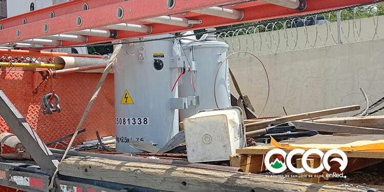Nuevos transformadores buscan poner fin a las fallas eléctricas en sectores de Ocoa