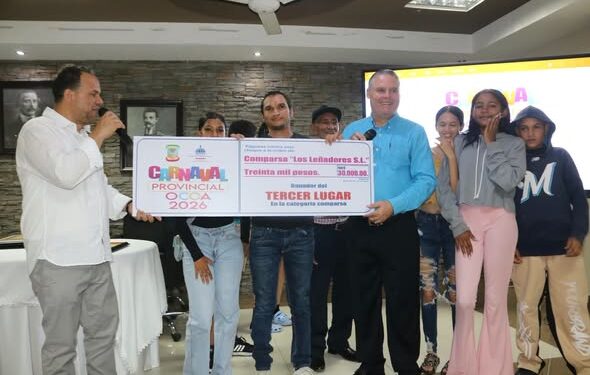 Ganadores del Carnaval Ocoa 2026 reciben premios